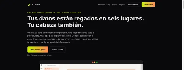 Captura de pantalla de Aluna